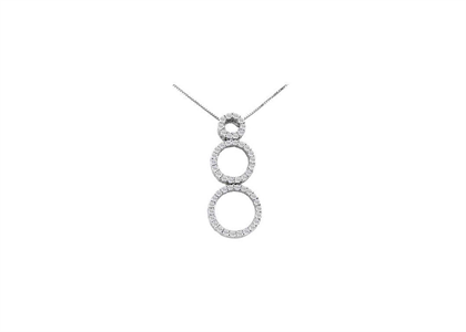 Rhodium Plated | CZ Studded Pendants